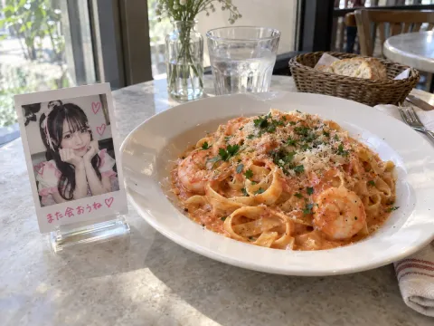 パスタとチェキ
